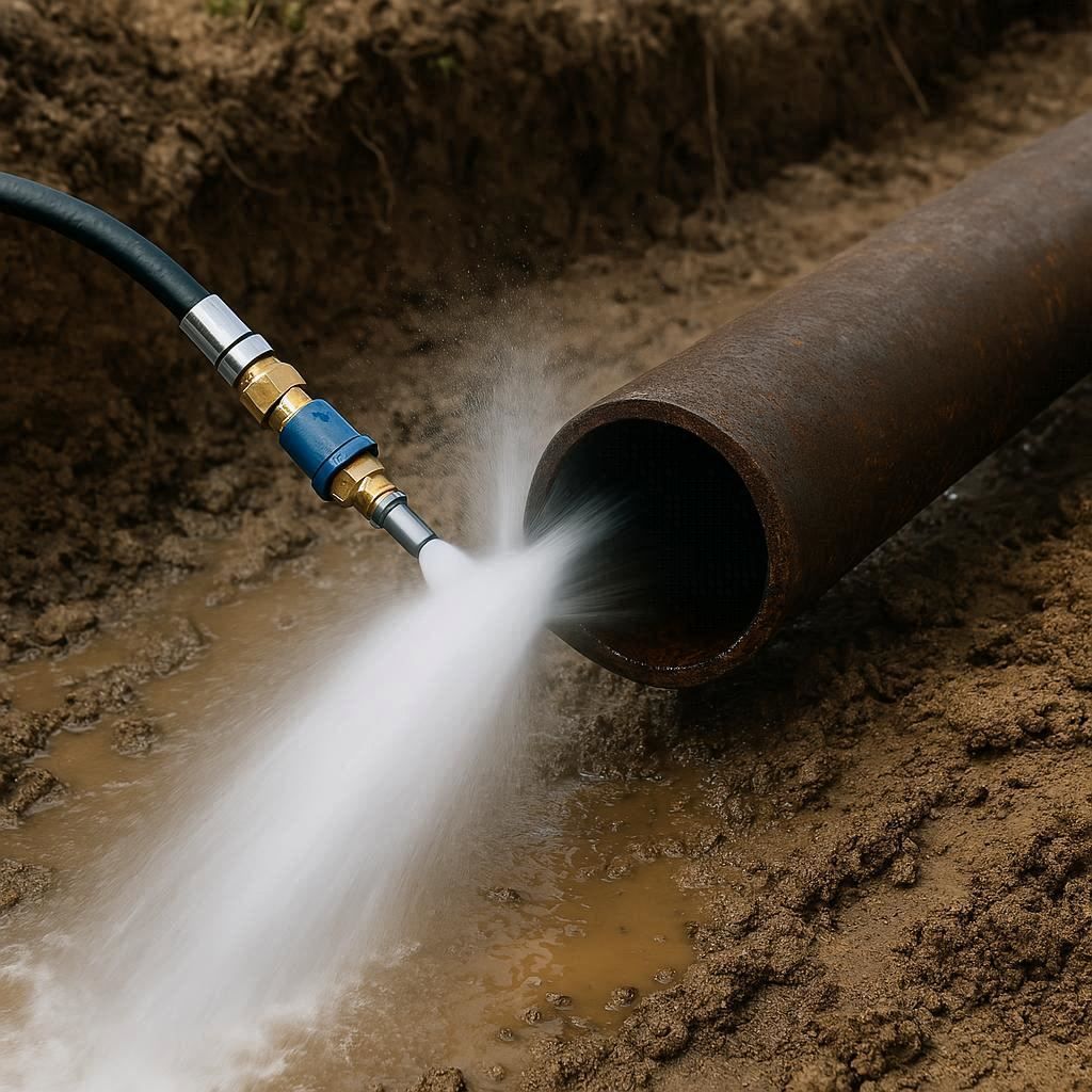 Гидродинамическая прочистка водопроводных труб в Приозерске