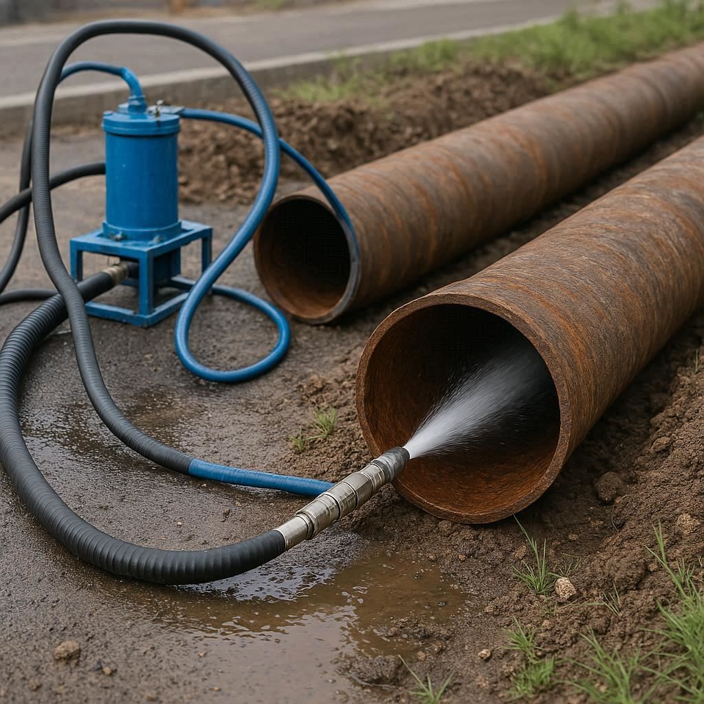 Гидродинамическая прочистка водопроводных труб в Приозерске