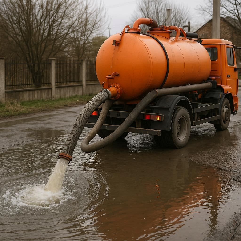Откачка воды в Приозерске