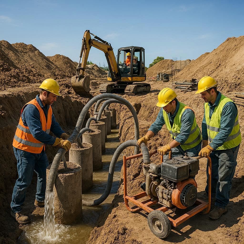 Глубинное водопонижение скважинами в Приозерске